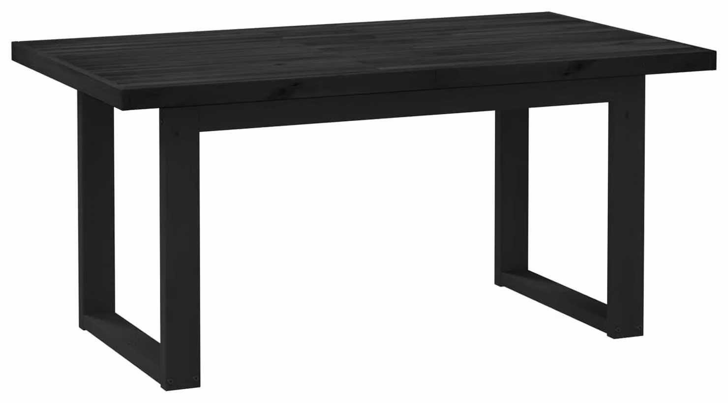 Tavolo da pranzo NOAIN 160 cm Legno Massello di Pino Nero