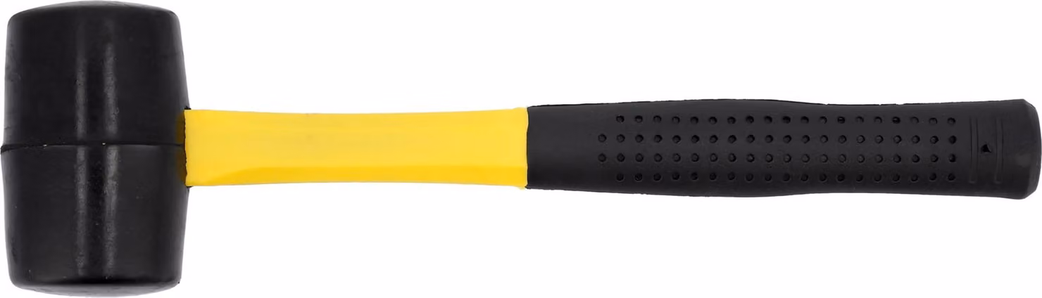 Martello di gomma 45 mm, manico in fibra di vetro, 500 g