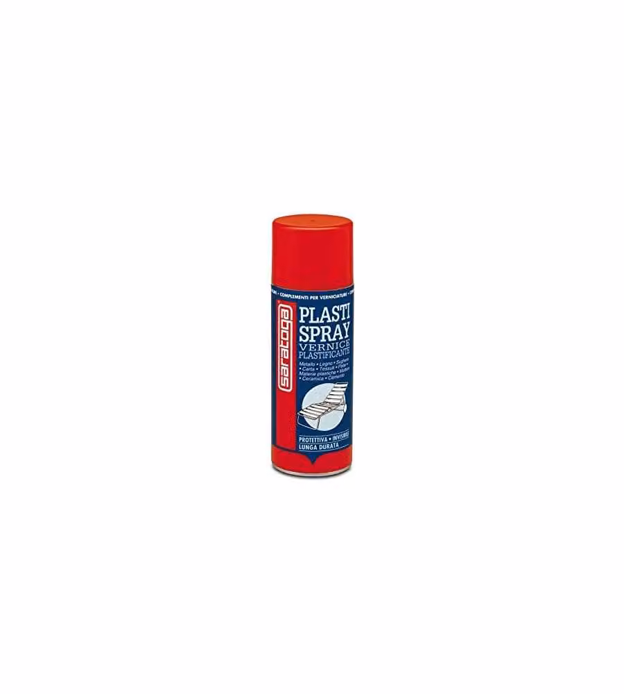 SARATOGA Vernice Plastificante Spray 400ml Trasparente per Metalli