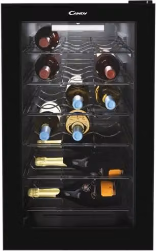 Cantinetta vino Candy CWC 021 M/NF con compressore, libera installazione, colore nero, capacità 21 bottiglie – 1