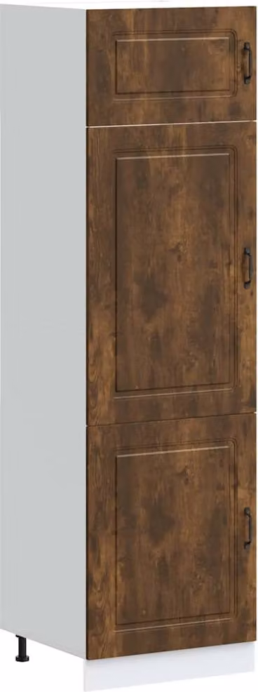 Armadio da Cucina Kalmar Rovere Fumo in Legno Multistrato