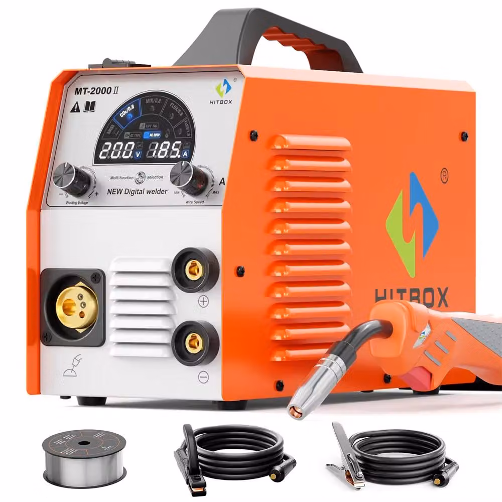 Saldatrice multifunzione 4-in-1 - Potenza 2000 W - Tecnologia inverter IGBT - Adatta per saldatura di acciaio e metalli