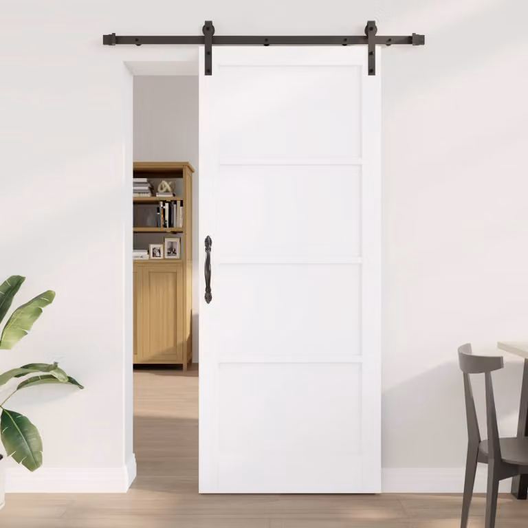 vidaXL Porta scorrevole 86 x 211 cm Legno Massello di Pino