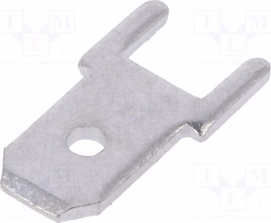 20 connettori: connettore a filo piatto LS1560 - terminali a saldare da 0,8 mm, maschio, 4,8 mm, per montaggio su circuito stampato, in ottone