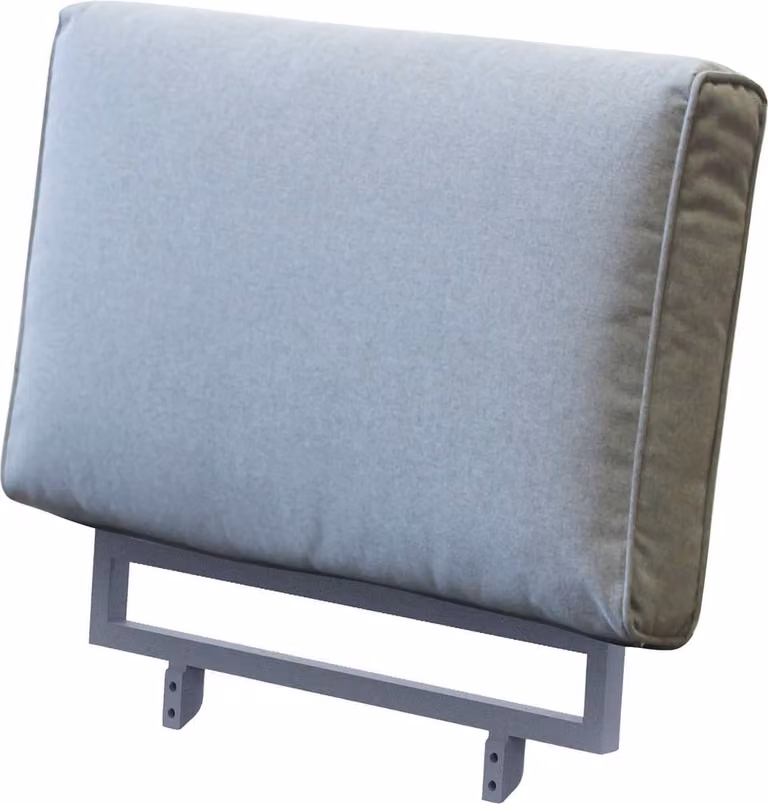 Milani Home - schienale salotto modulare, alluminio, modulare componibile angolo, antracite, 76 x 76 x 71 cm