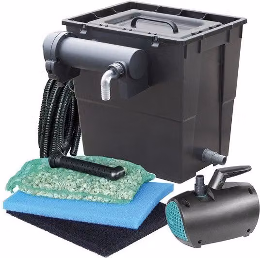 Newa Pond Pratico Advance UVC Modello 7000 Filtro Completo con Pompa e Sterilizzatore per Laghetti Colore Nero