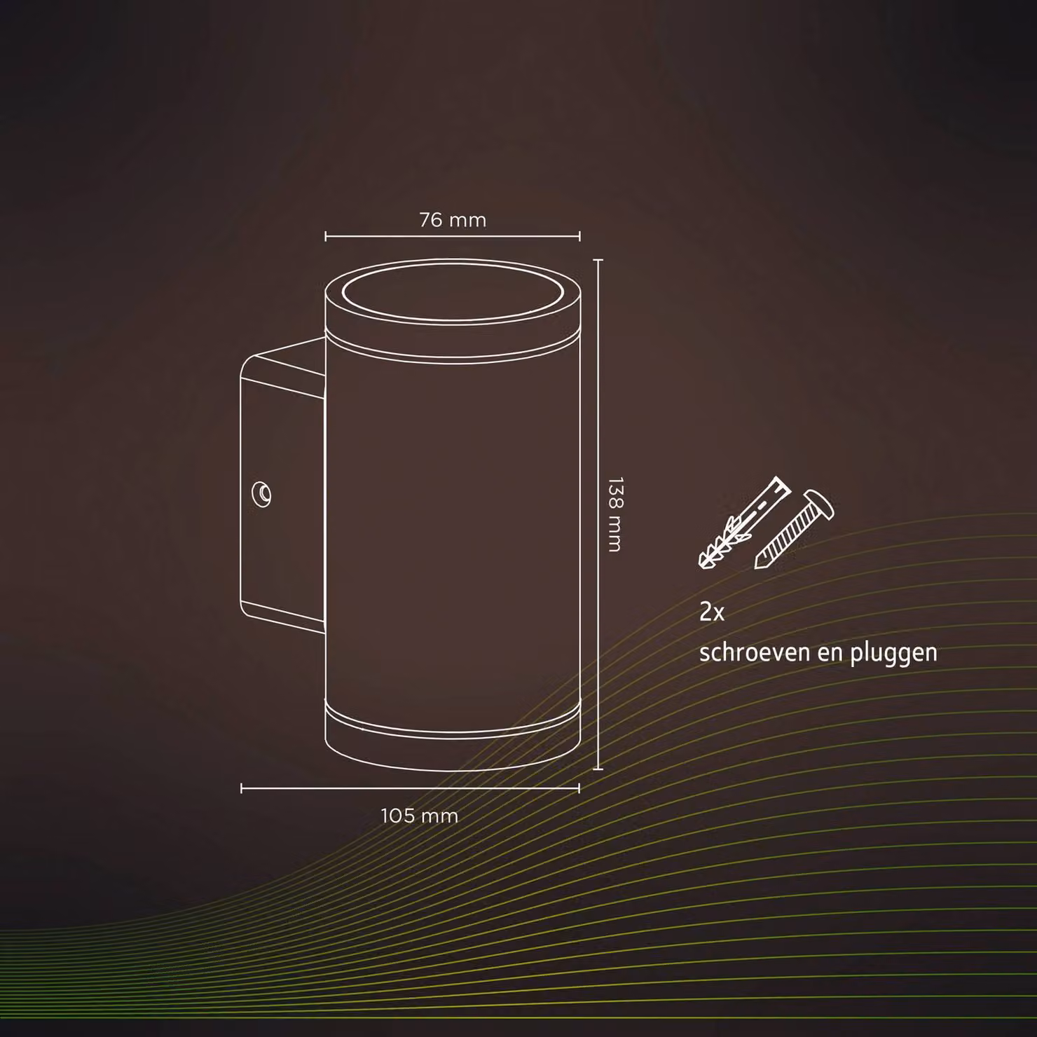 Calex Smart Outdoor, faretto per esterni, CCT, RGB Outdoor Up and Downlight, dimmerabile, Nero, Plastica, Moderno
