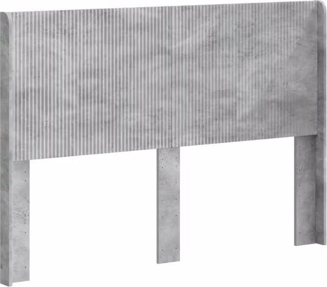Testiera per letto in MDF grigio con design minimalista e motivo a righe L 156.5 cm x H 7.0 cm