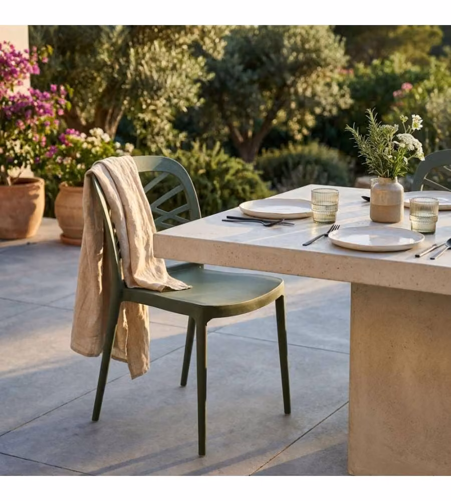 Cosma Sedia impilabile Verde 43,5x51x80,5 cm in polipropilene