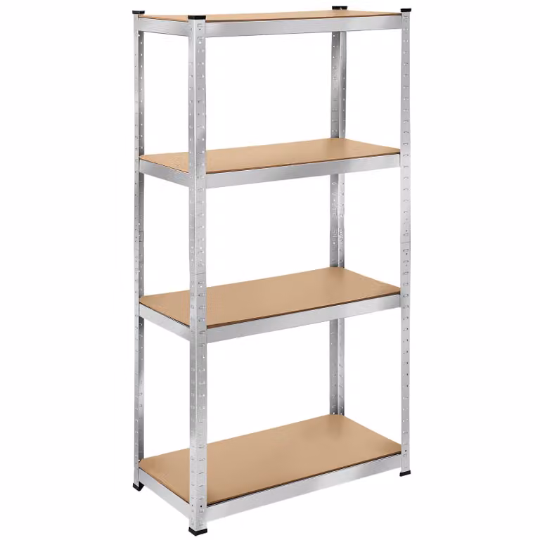 Scaffalatura per grandi carichi tectake colore silver L: 160 cm, P: 80 cm, H: 40 cm
