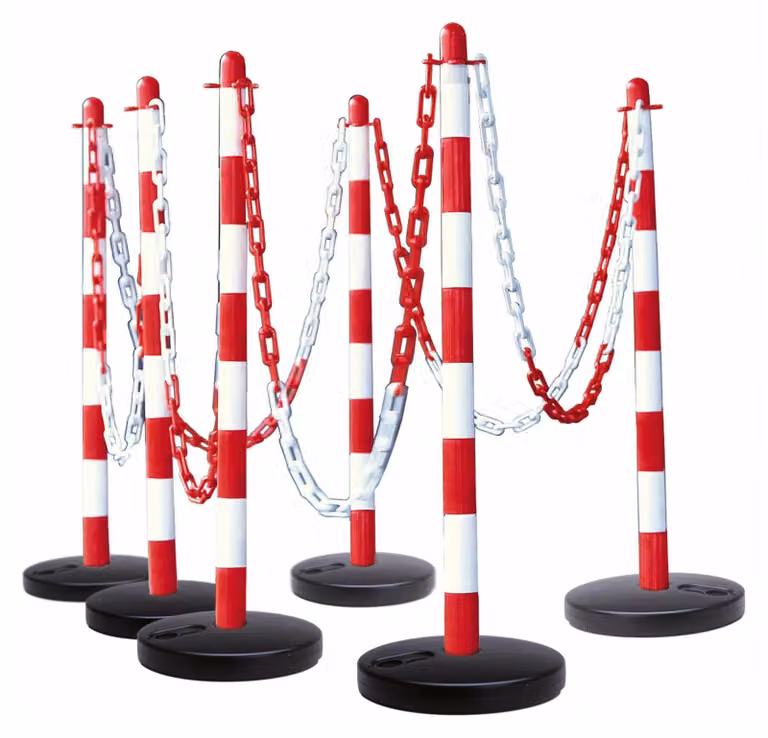 Riempibile dal basso, 6 montanti, catena da 10 m