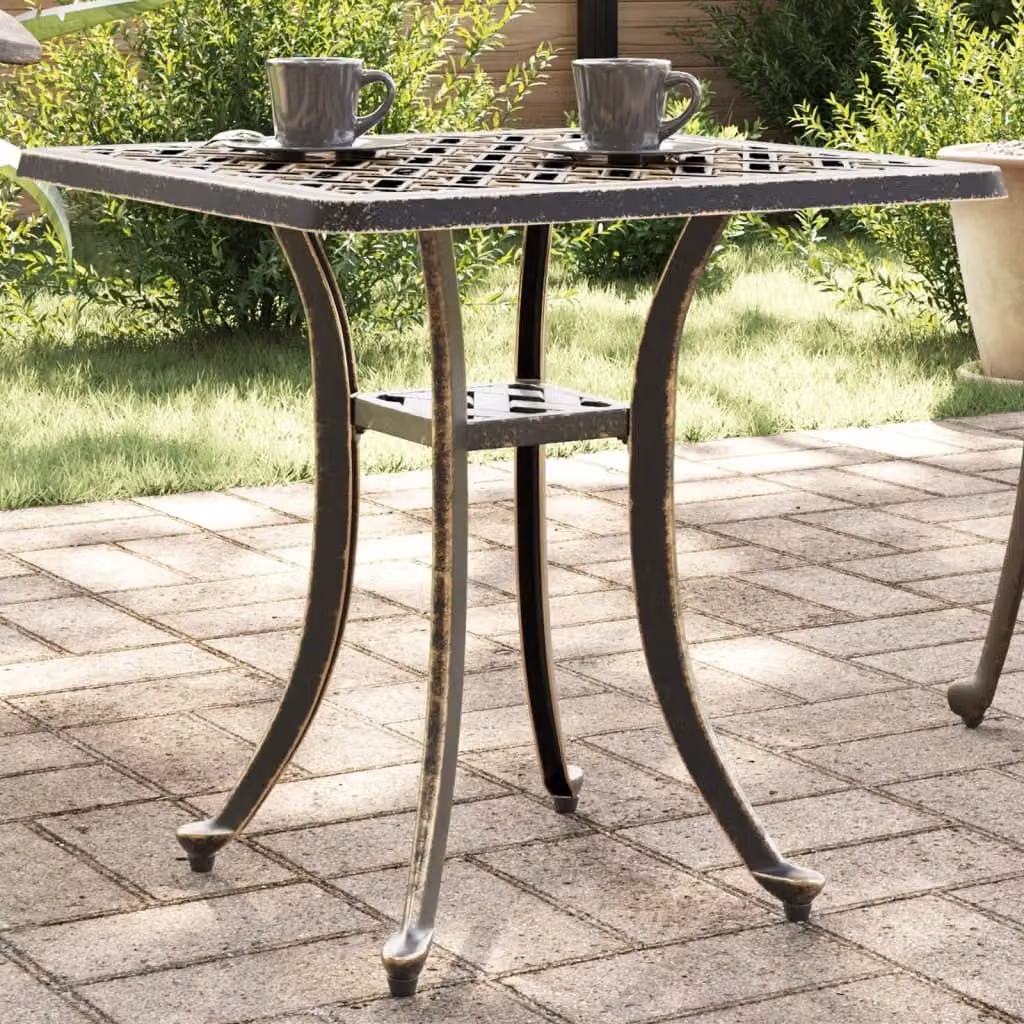 Maison Exclusive - Tavolo da giardino Bronzen, 53x53x53 cm, in alluminio pressofuso
