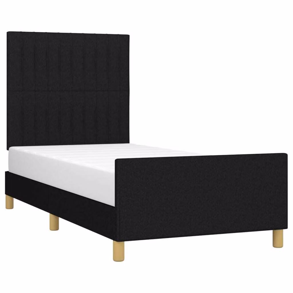Giroletto senza Materasso Nero 80x200 cm Tessuto