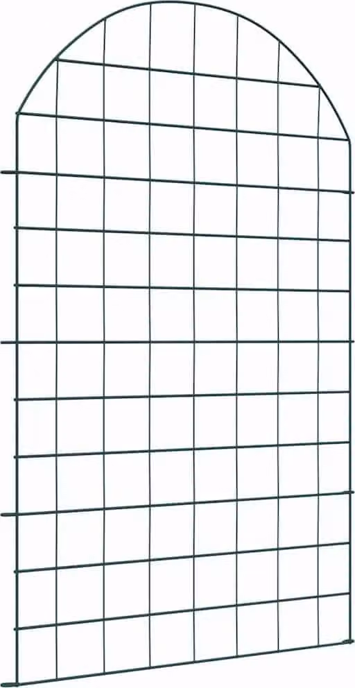 Maison Exclusive - Set di 8 recinzioni per laghetto, 50 x 80 cm, acciaio, colore verde