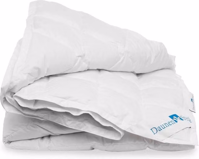Piumino DaunenStep in piuma e cotone bianco, traspirante e termoregolatore, qualità D400 per adulti – 1