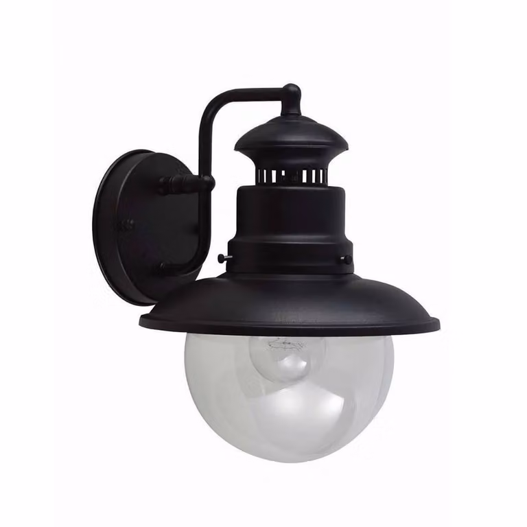 Applique industriale da esterno nera E27 60W Shipston Garden Zone
