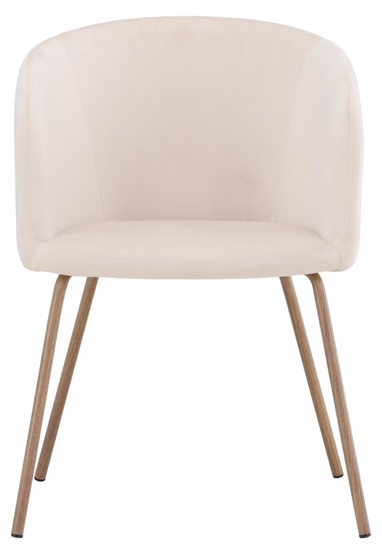 Sedia da pranzo Berit, colore beige, della collezione Venture Home
