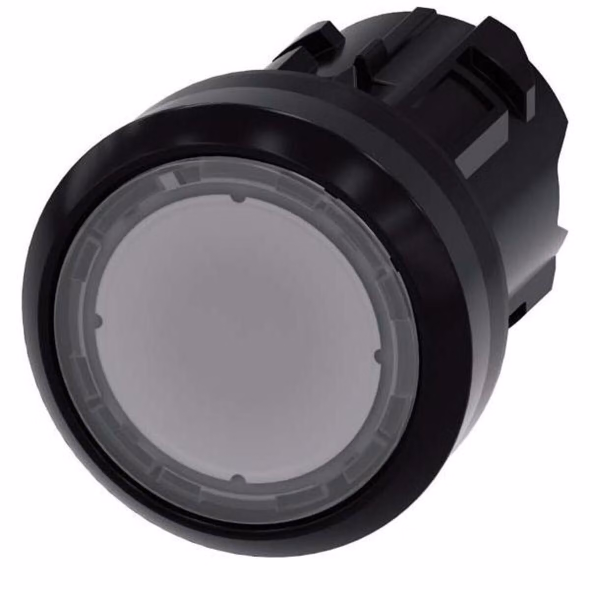 Pulsante Siemens Dig.Industr. 22 mm, rotondo, trasparente 3SU1001-0AB70-0AA0