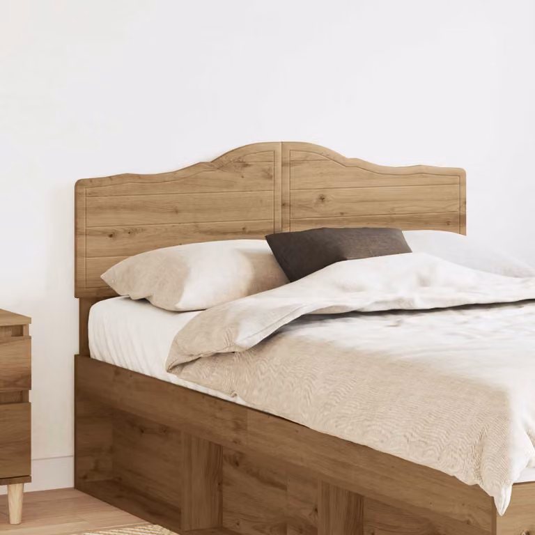 Testiera per letto vidaXL in legno ingegnerizzato rovere, stile minimalista, colore marrone