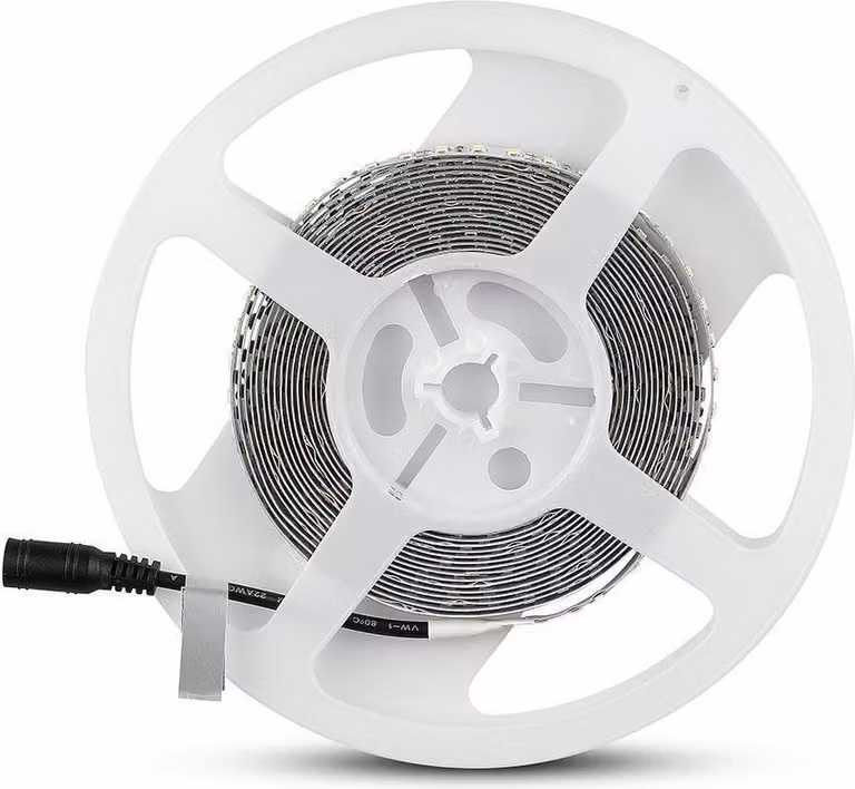 V-TAC PRO VT-5-120 striscia led chip samsung SMD2835 strip 12W/m 120led/mt 12V 5m bianco naturale 4000K IP20 IP20 - SKU 21324