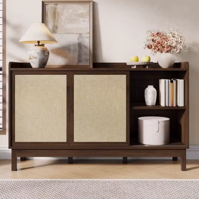 Credenza con Ante Scorrevoli e Cassetti ¨C Xylo ¨C Legno, Multiuso, Soggiorno