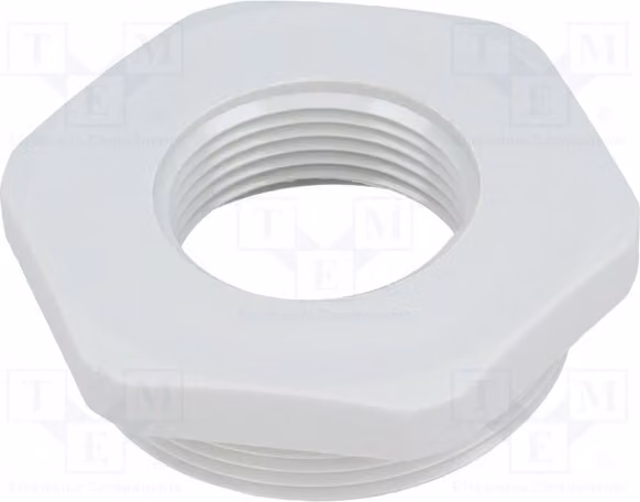1 x Riduttore di filettatura per filetto interno: M25, filetto esterno: M40, modello 107 R, materiale: PA (poliammide), riduzione M40-25