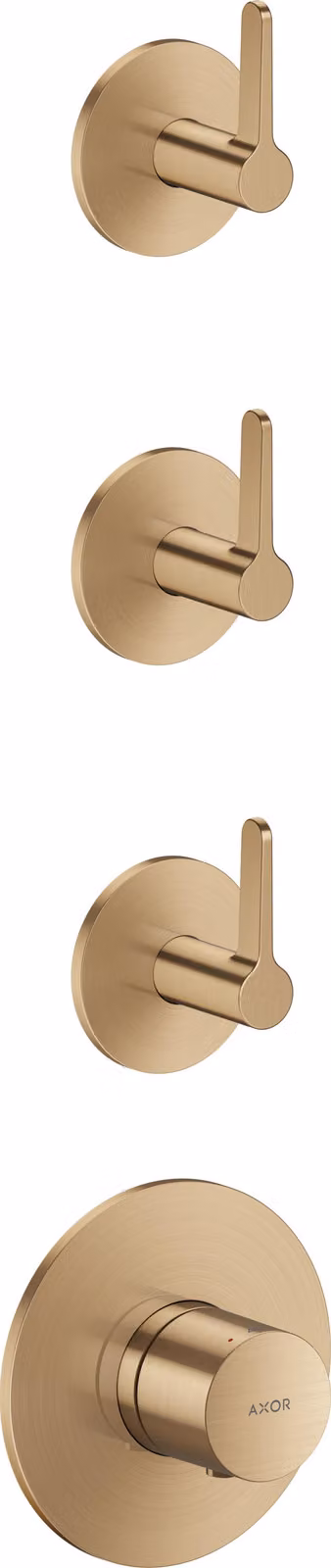hansgrohe AXOR One Module thermostatique encastré pour 3 consommateurs, avec poignée à levier, 48723140, 48723140