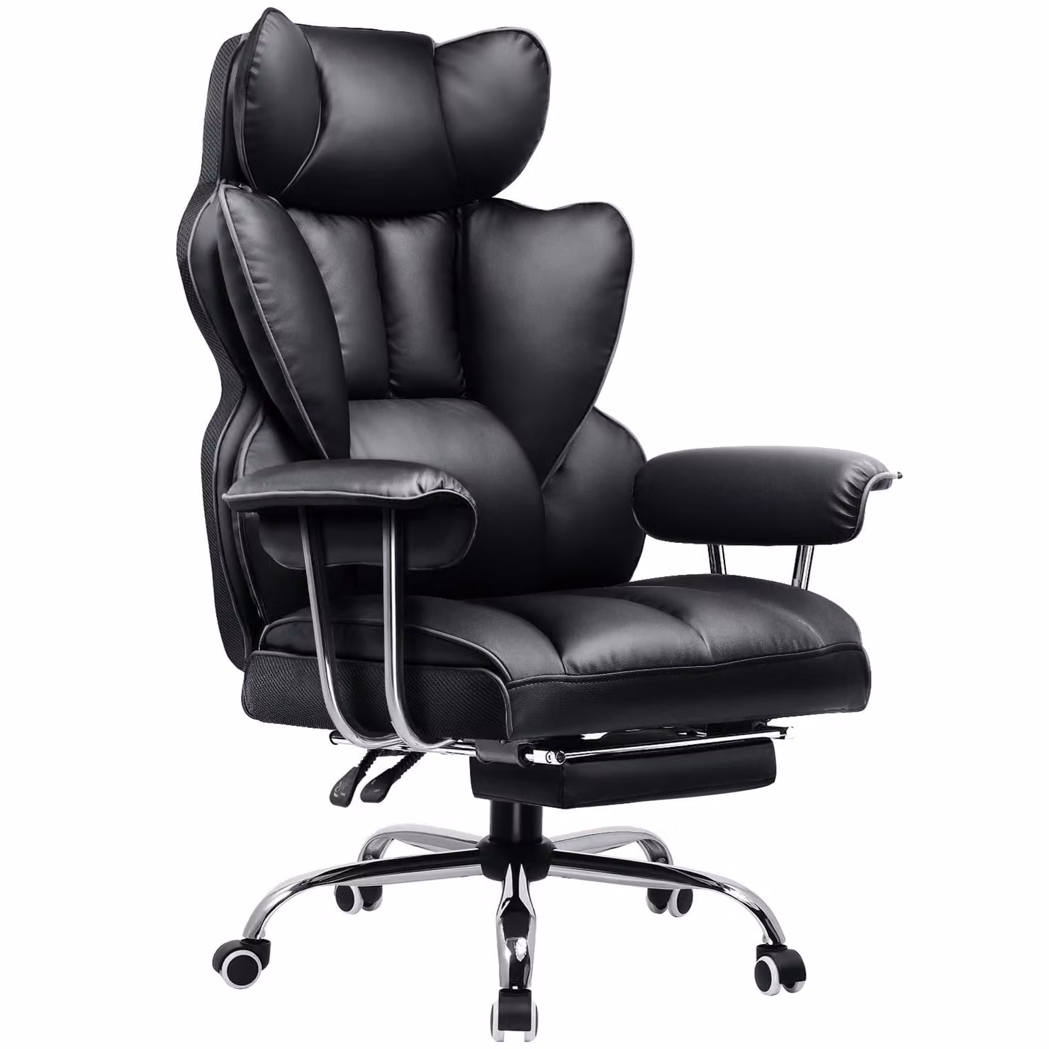Sedia da gioco GTPLAYER, sedia da gioco, sedia da ufficio ergonomica con poggiapiedi, supporto lombare regolabile e cuscino per la testa, sedia da gioco imbottita, poltrona da gioco