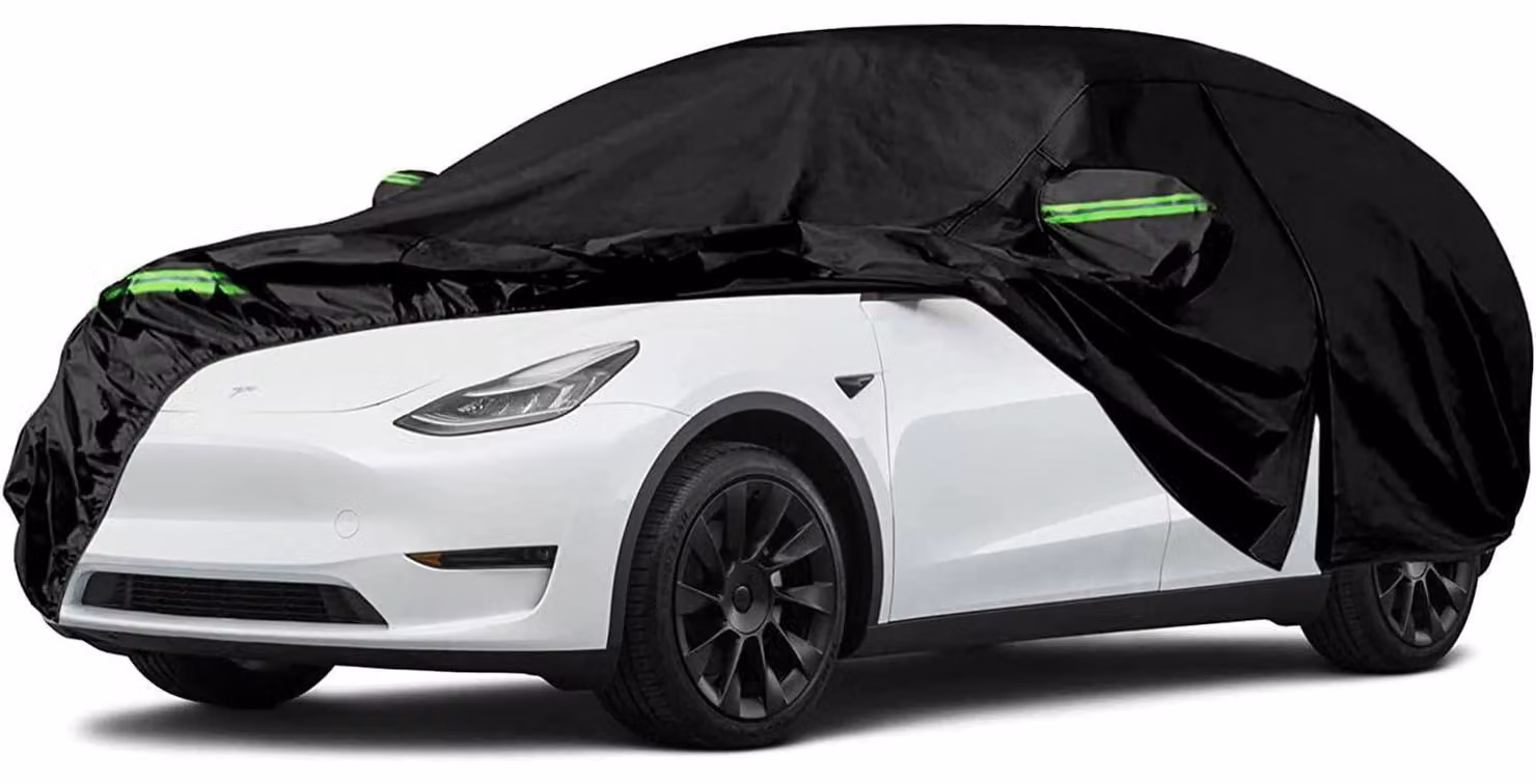 Copertura impermeabile per auto, compatibile con Tesla Model Y dal 2020 al 2026, traspirante, realizzata in tessuto Oxford 300D, adatta per l'uso in tutte le stagioni