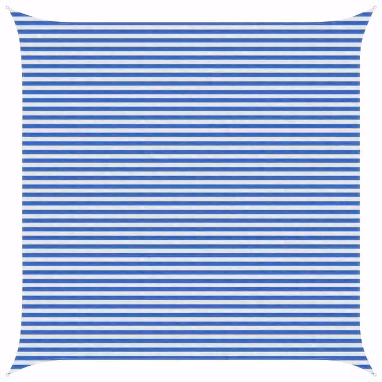Telo Ombra Blu e Bianco 5 x 5 m HDPE