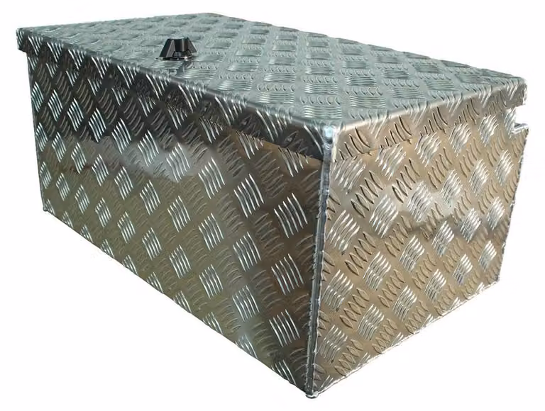 Contenitore portaoggetti in alluminio per rimorchio Contenitore in alluminio per timone 600x380x295