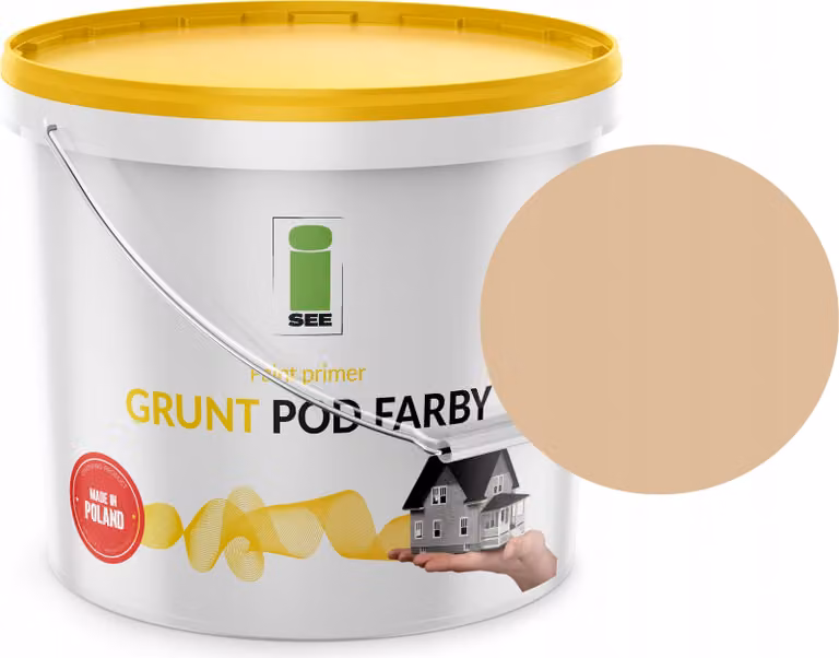 Primer siliconico beige per facciate, tonalità beige, 10 l
