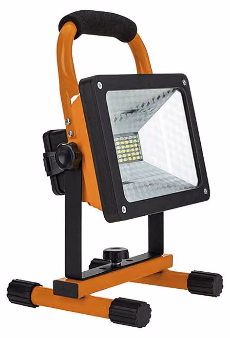 Vergionic 4040 Riflettore LED SMD portatile 50W, 4000K, 3 x 18650