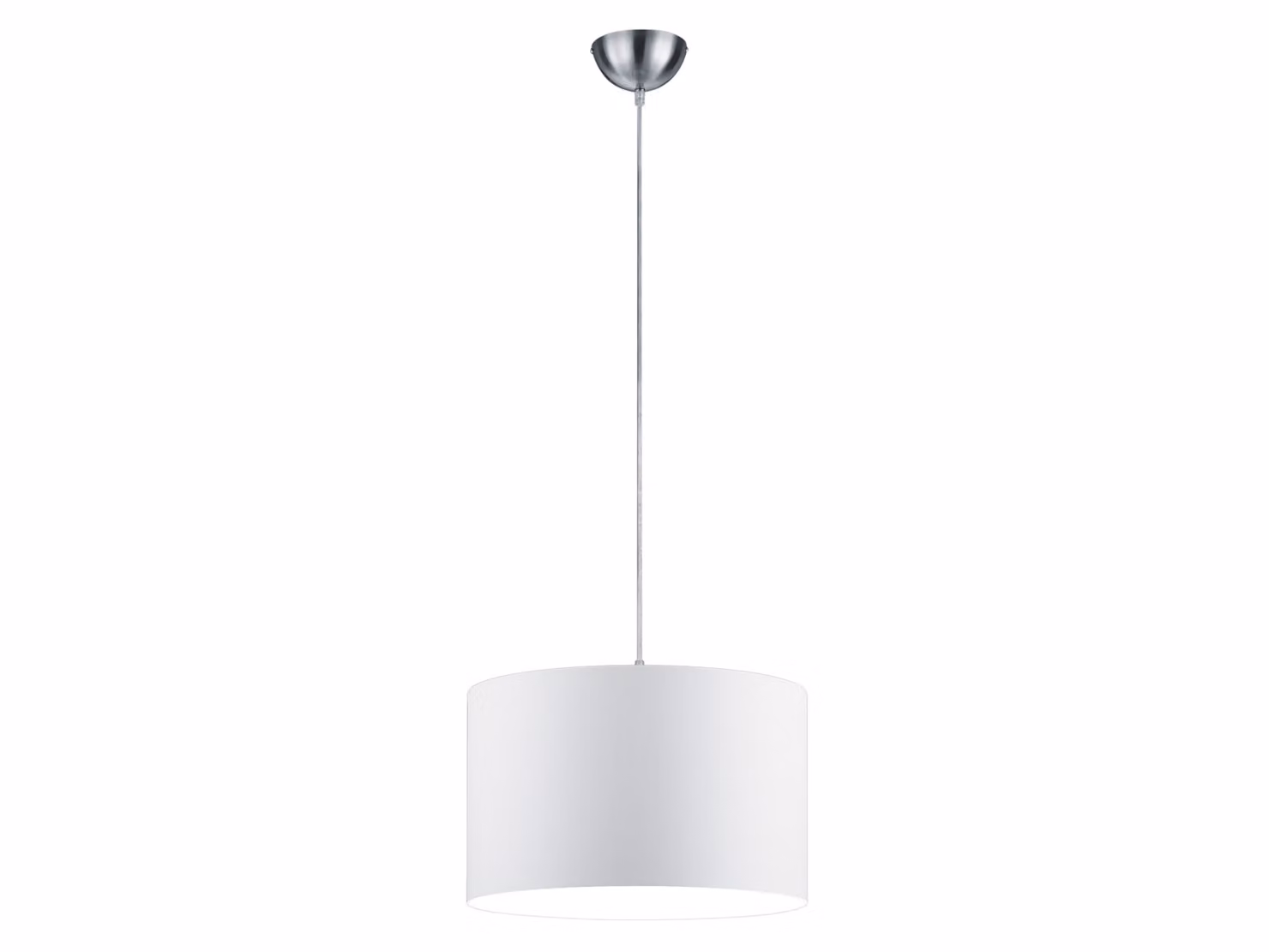 Trio di lampade a sospensione HOTEL, paralume in tessuto biancoØ 40cm