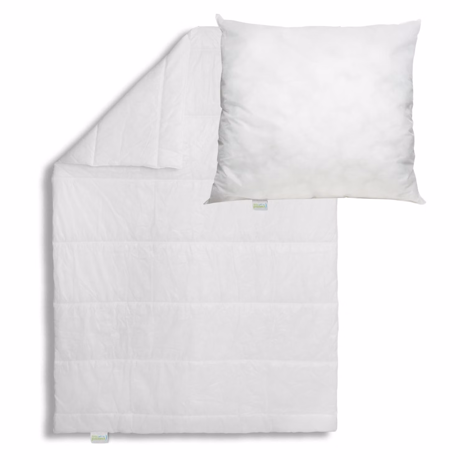 Piumino 135 x 200 cm + cuscino 80 x 80 cm, piumino per tutte le stagioni, trapunta a trapuntatura media, adatto a chi soffre di allergie, Bodyprotect ECOLine