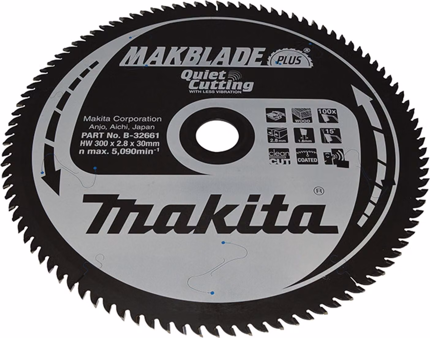 Sega Makita MAKBLADE+. 300x30x100Z B-32661