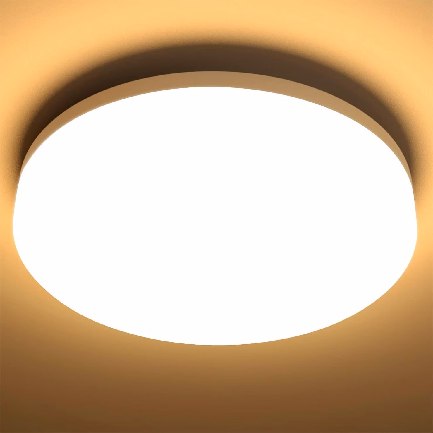 Lampada da soffitto a LED Lepro 15W, lampada da soffitto a LED IP54 impermeabile, lampada da bagno 3000K 1500LM, lampada da bagno rotonda da soffitto, ideale per bagno, camera da letto, corridoio, cucina, soggiorno, balcone, bianco caldo, Ø22cm