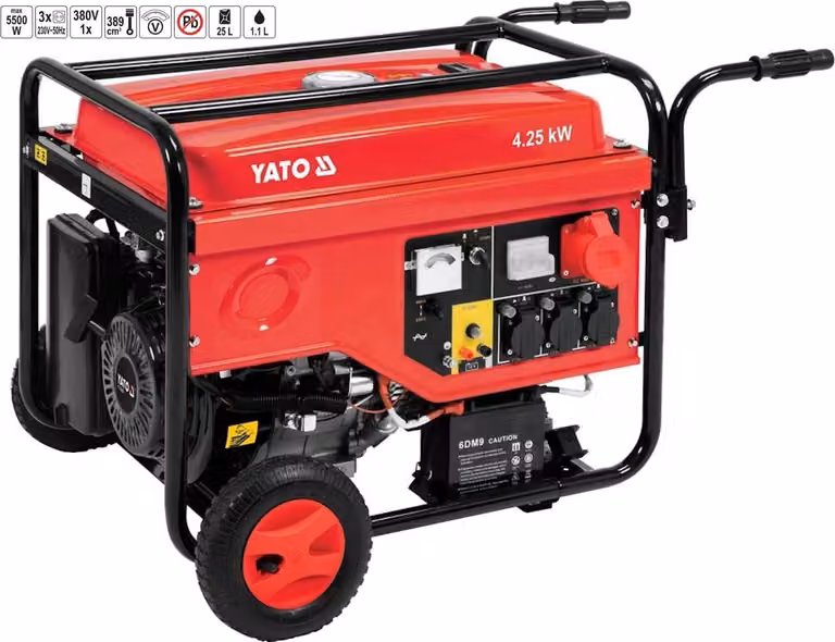 3x230, 5500W + 1x380V, generatore di emergenza