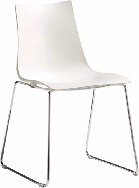 SET 2 SEDIE ZEBRA A SLITTA TECNOPOLIMERO SCABDESIGN MADE IN ITALY - Lino 11