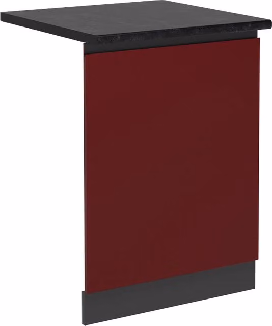 Pannello frontale per lavastoviglie Vicco R-Line J-Shape, Rosso/Antracite, Larghezza: 60 cm