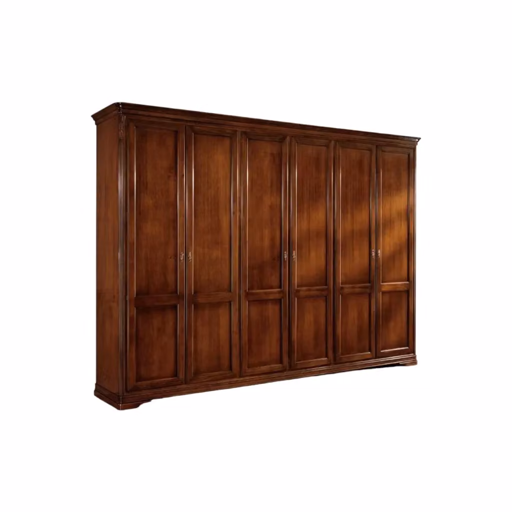 Armadio classico a 6 ante in legno Mobili 2G color noce L: 310 cm, P: 60 cm, H: 250 cm – 5