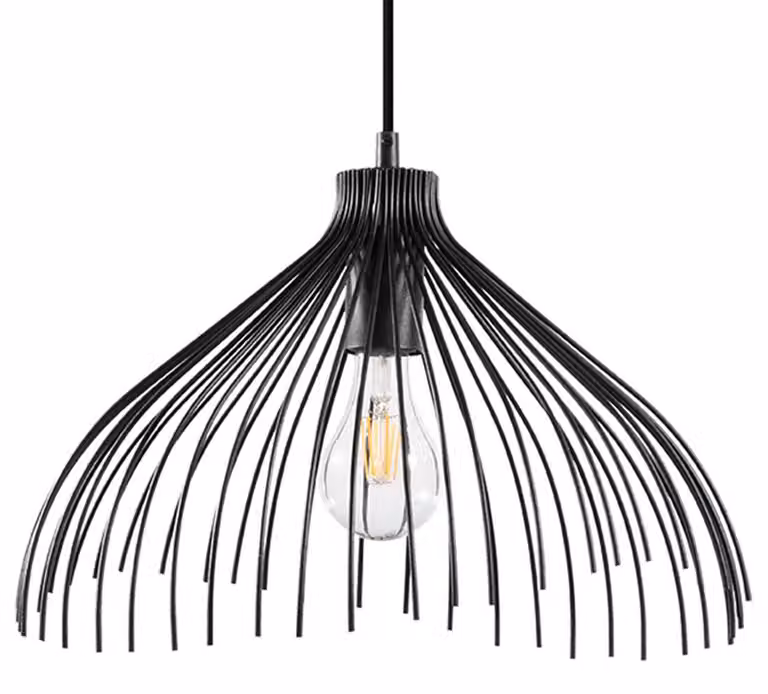 Lampada a sospensione UMB nero 1xE27 15W acciaio 125x40x40cm Sollux Lighting
