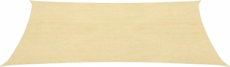 The Living Store Tenda da sole HDPE quadrata 2 x 2 m Beige