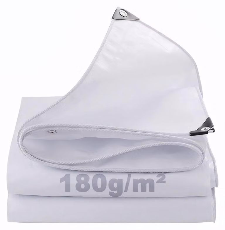 Telo protettivo impermeabile - 180 g/m² in polietilene - resistente ai raggi UV - resistente agli strappi - con occhielli in alluminio - per mobili da giardino/veicoli - telo coprioggetto