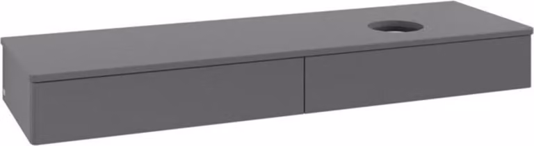V&B Mobiletto senza struttura frontale - illuminazione Antao 160x50cm, WBP colore Lac, Anthrac. m Lac