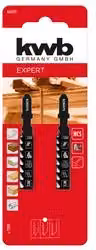 Set di 2 lame per seghetto alternativo kwb per tagli medi su legno, colore nero, 70 mm