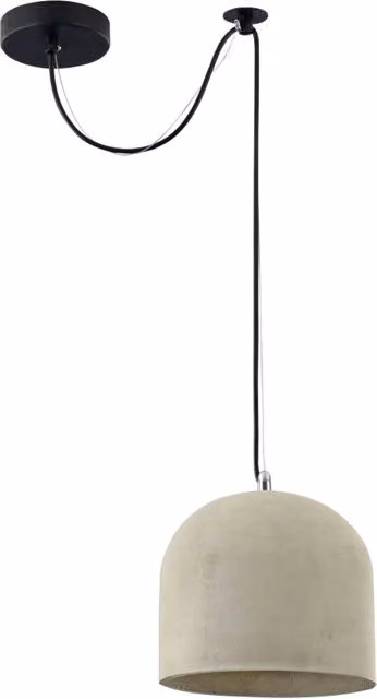 Lampada a sospensione industriale Maytoni in cemento e metallo nero e grigio, dimmerabile e con altezza regolabile, attacco E27 – 1