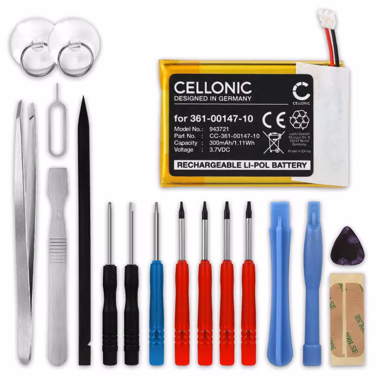 CELLONIC 1x Batteria compatibile con Garmin Fenix 7X + Set di strumento