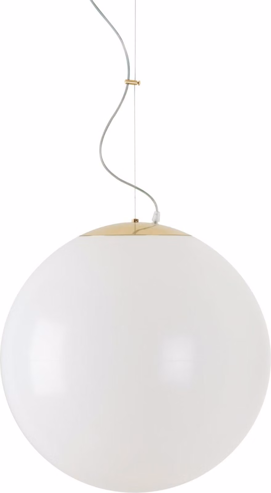 OSMONT ISI64783 ISIS L4 PM HP apparecchio a sospensione in plastica ottone lucido / bianco IP40 4000 K 59W LED