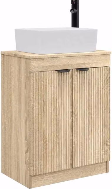 Mobile da bagno con Lavabo | Armadio Lavabo Rovere Sonoma 54 x 35 x 83 cm